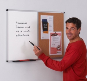 Metro Aluminium Framed Cork / Felt Notice Board